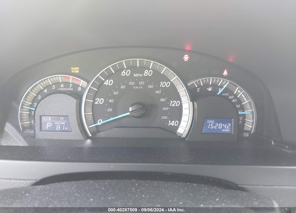 2012 TOYOTA CAMRY SE VIN: 4T1BF1FK8CU097673