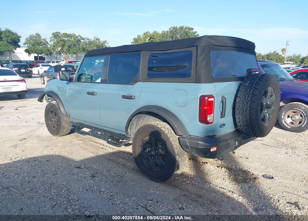 2022 FORD BRONCO BLACK DIAMOND VIN: 1FMDE5BH8NLB18270