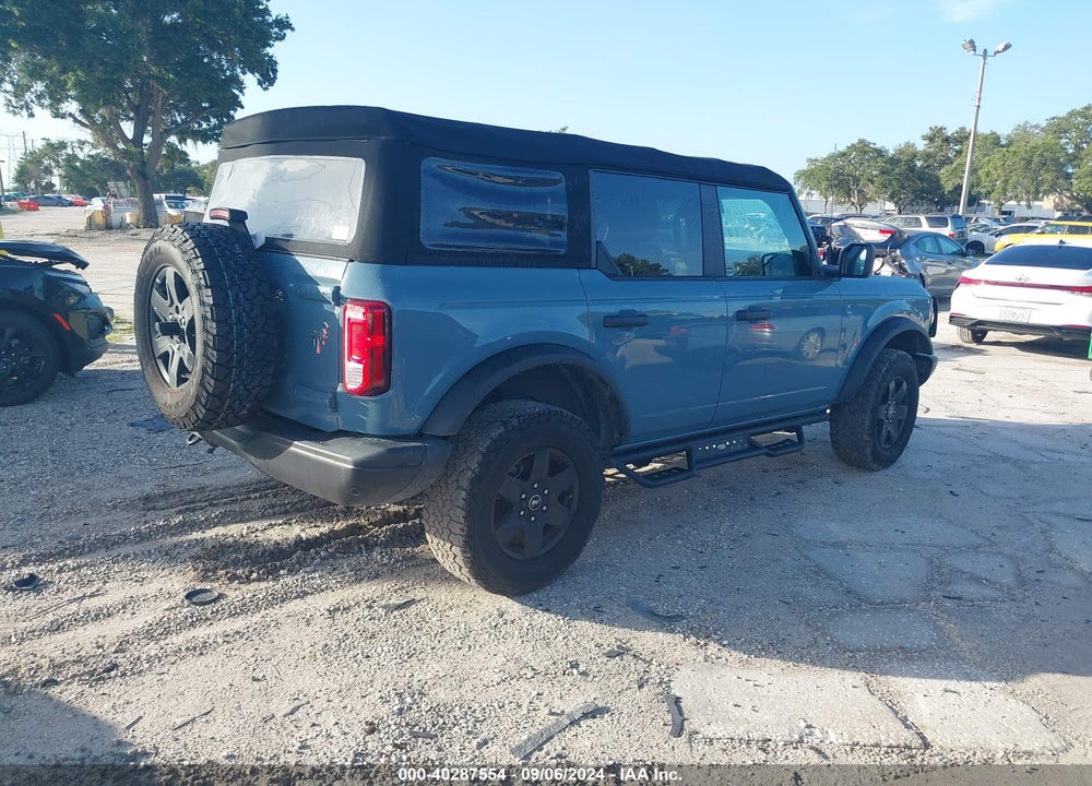 2022 FORD BRONCO BLACK DIAMOND VIN: 1FMDE5BH8NLB18270