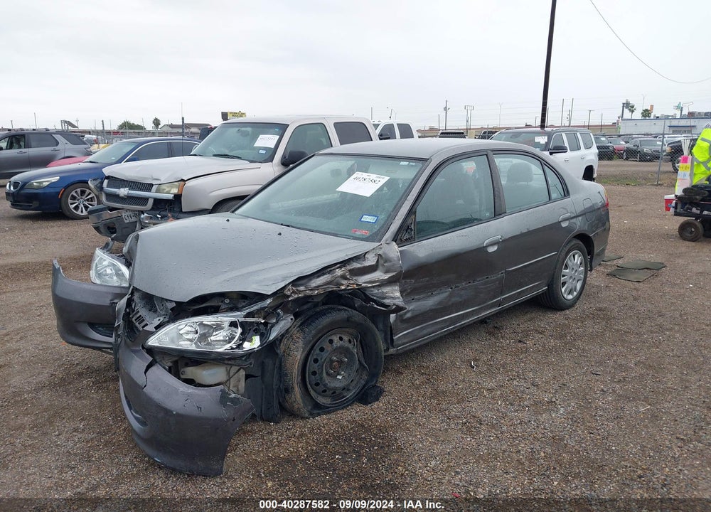 2004 HONDA CIVIC LX VIN: 2HGES16654H530873