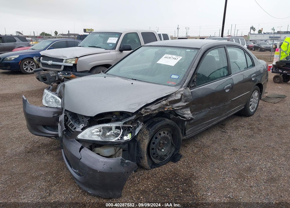2004 HONDA CIVIC LX VIN: 2HGES16654H530873