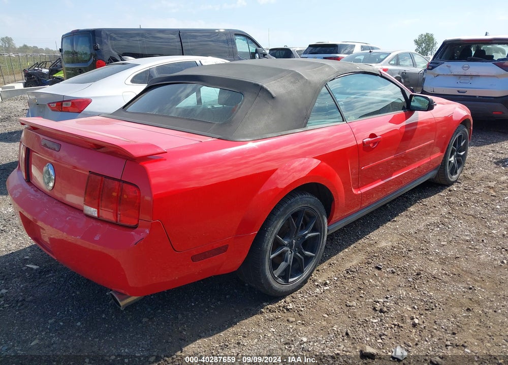 2006 FORD MUSTANG V6 VIN: 1ZVFT84N865206441