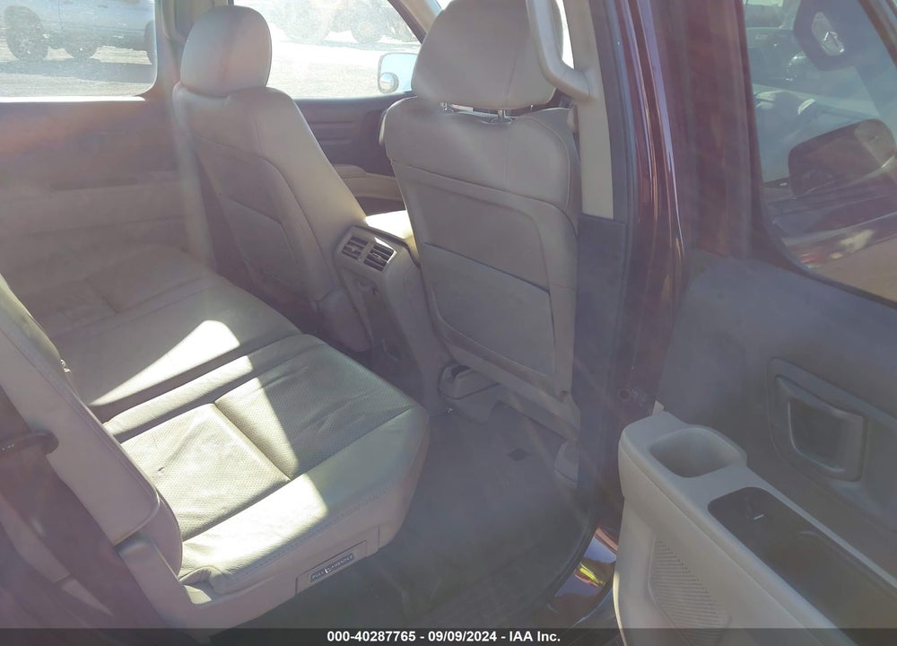 2009 HONDA RIDGELINE RTL VIN: 5FPYK16509B107836