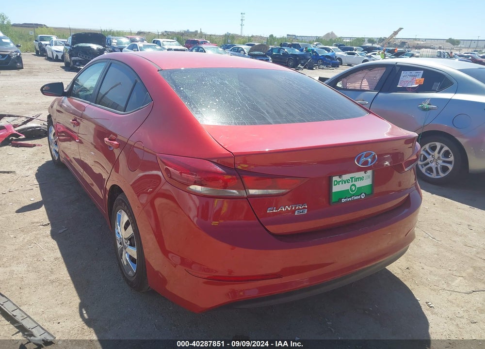 2018 HYUNDAI ELANTRA SE VIN: 5NPD74LF3JH347492