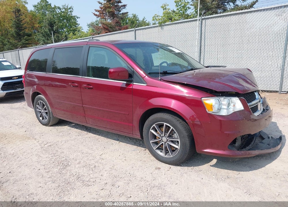 2017 DODGE GRAND CARAVAN SXT VIN: 2C4RDGCG6HR858989
