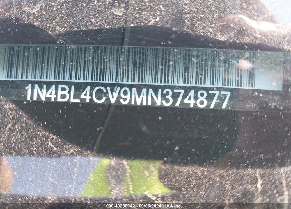 2021 NISSAN ALTIMA VIN: 1N4BL4CV9MN374877