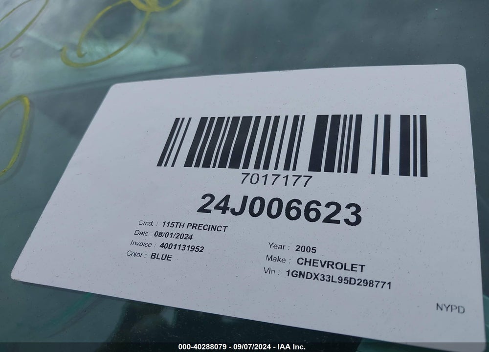2005 CHEVROLET UPLANDER LT VIN: 1GNDX33L95D298771