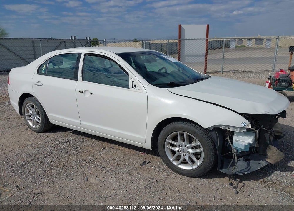 2012 FORD FUSION S VIN: 3FAHP0GA9CR380611