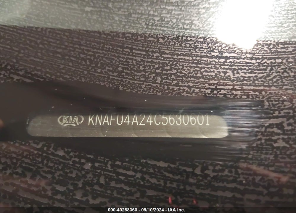 2012 KIA FORTE EX VIN: KNAFU4A24C5630601