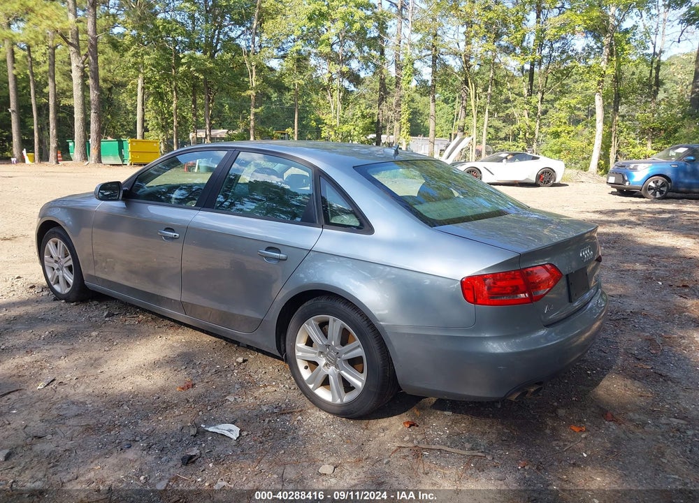 2011 AUDI A4 2.0T PREMIUM VIN: WAUBFAFL6BN038205