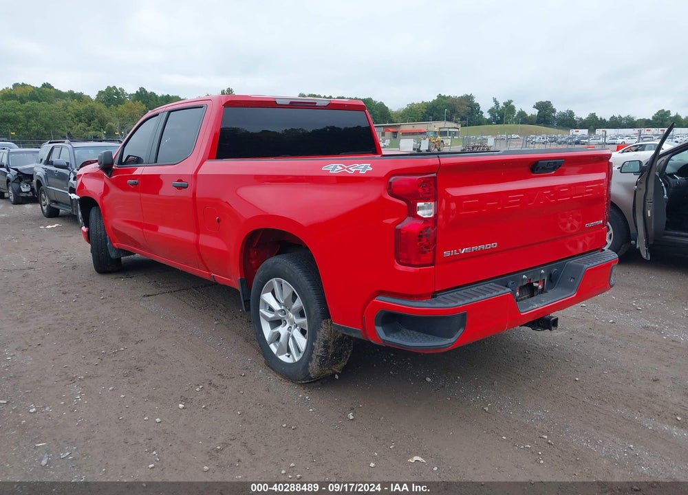 2023 CHEVROLET SILVERADO 1500 4WD STANDARD BED CUSTOM VIN: 3GCPDBEK9PG169772