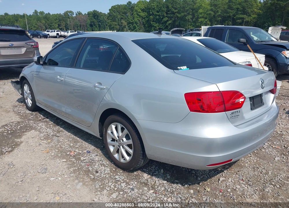 2012 VOLKSWAGEN JETTA 2.5L SE VIN: 3VWDP7AJ7CM423993