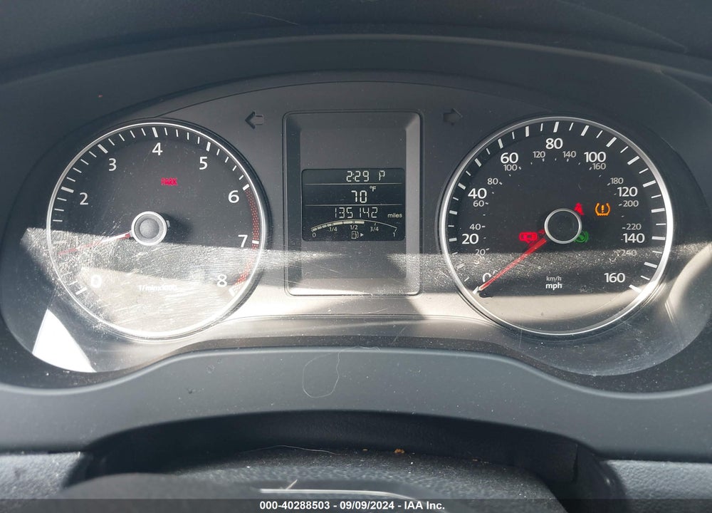2012 VOLKSWAGEN JETTA 2.5L SE VIN: 3VWDP7AJ7CM423993