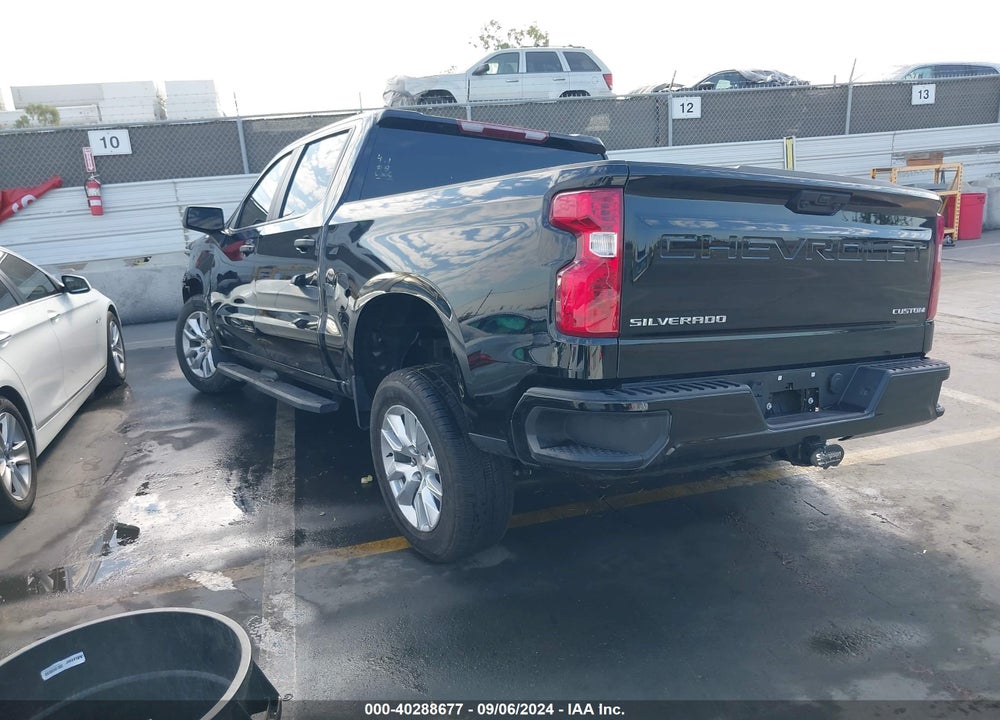 2024 CHEVROLET SILVERADO 1500 2WD SHORT BED CUSTOM VIN: 1GCPABEK0RZ183877