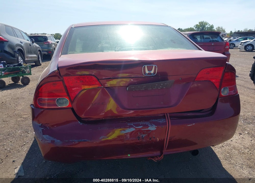 2006 HONDA CIVIC LX VIN: 1HGFA165X6L023293