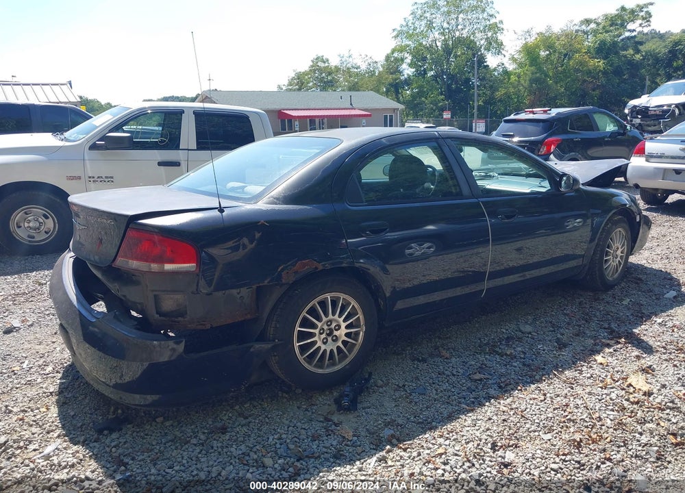 2004 CHRYSLER SEBRING LXI VIN: 1C3EL56R24N357533