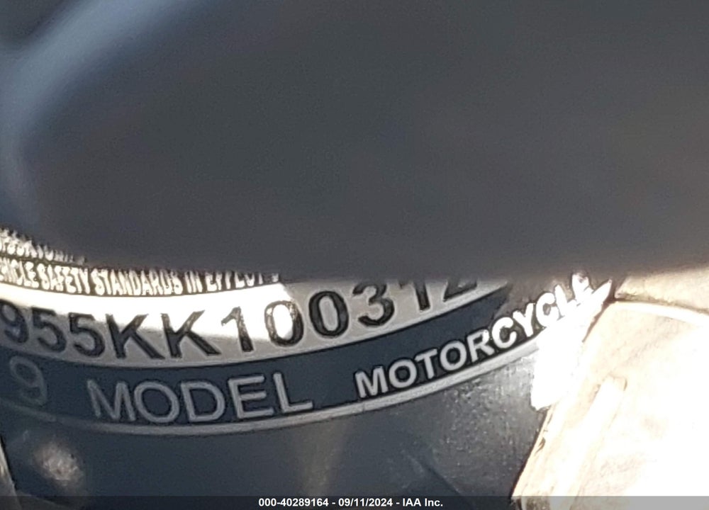 2019 HONDA GL1800 D VIN: JH2SC7955KK100312