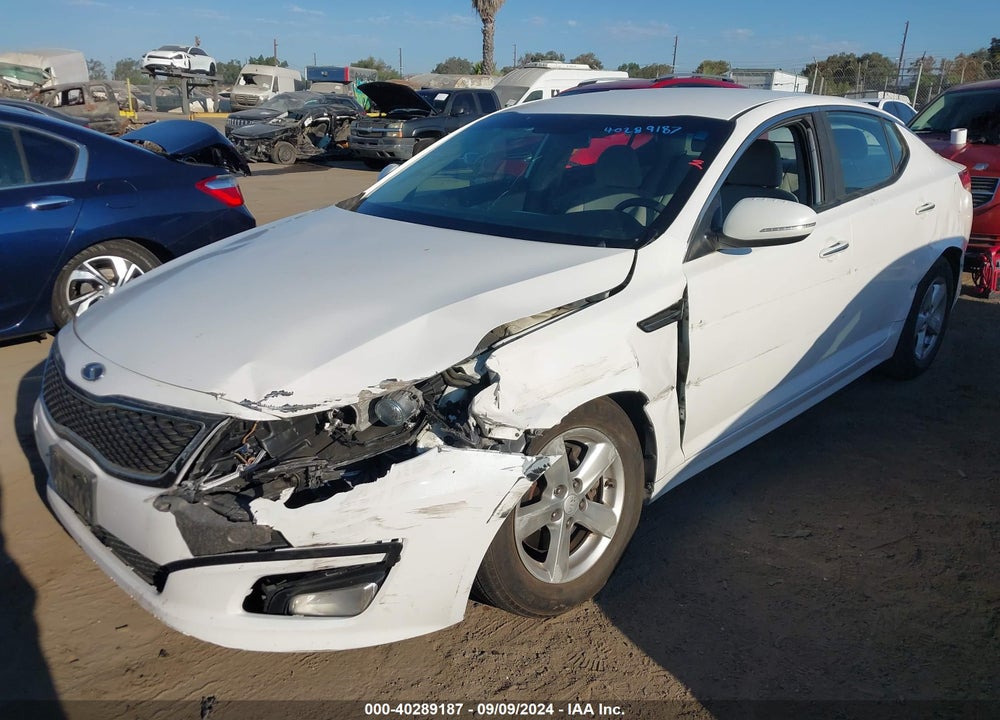 2015 KIA OPTIMA LX VIN: KNAGM4A74F5605136