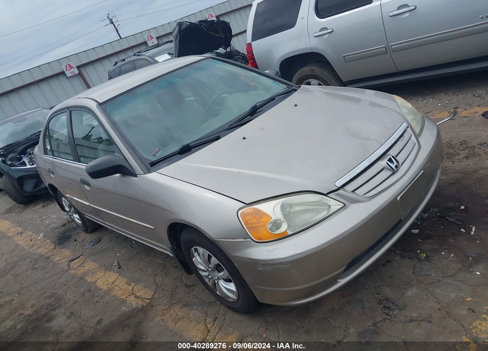 2001 HONDA CIVIC LX VIN: 1HGES16541L045582