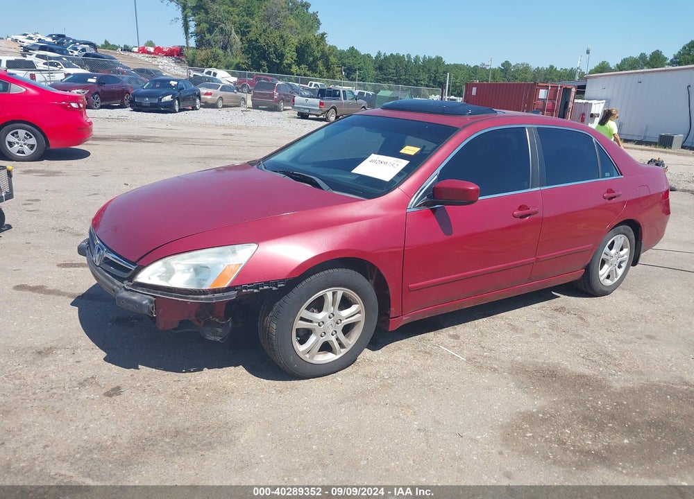 2007 HONDA ACCORD 2.4 EX VIN: 1HGCM56827A105611