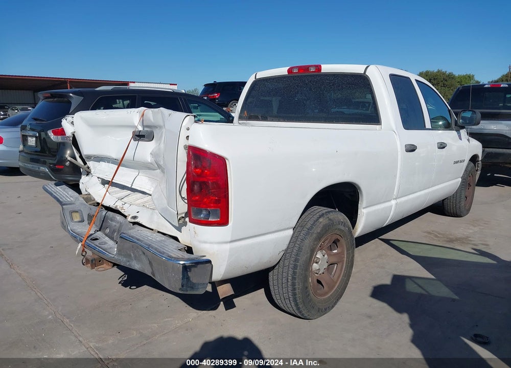 2002 DODGE RAM 1500 ST VIN: 3D7HA18N72G187084