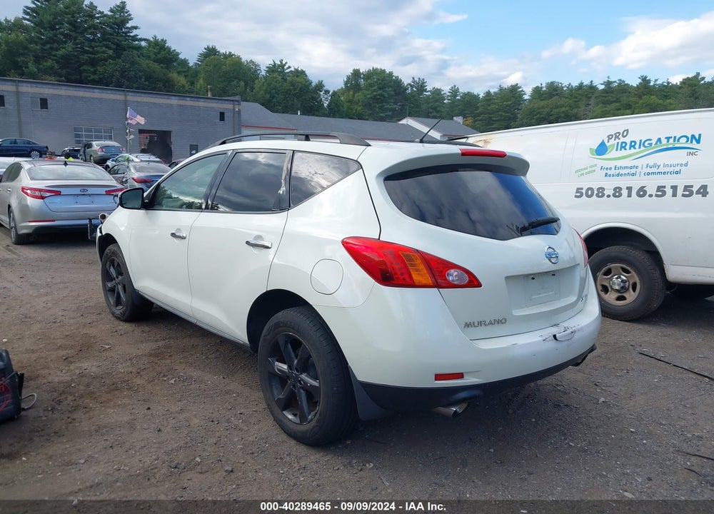 2009 NISSAN MURANO S VIN: JN8AZ18W49W121539