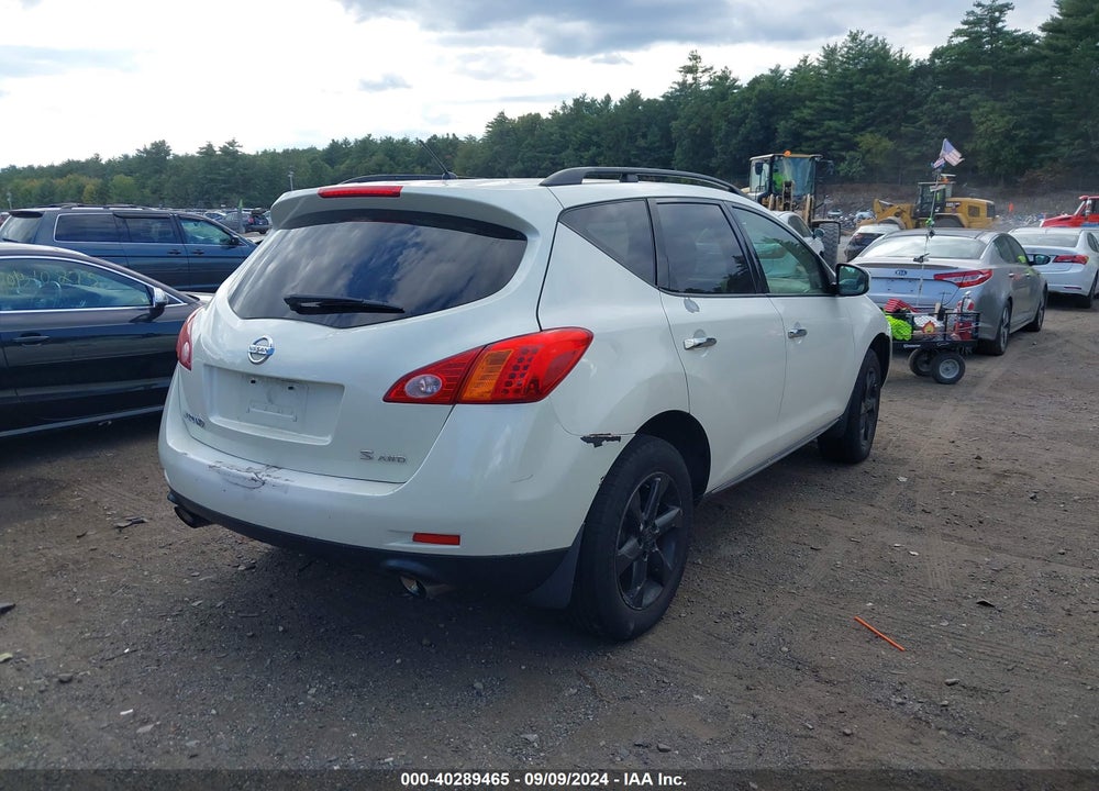 2009 NISSAN MURANO S VIN: JN8AZ18W49W121539