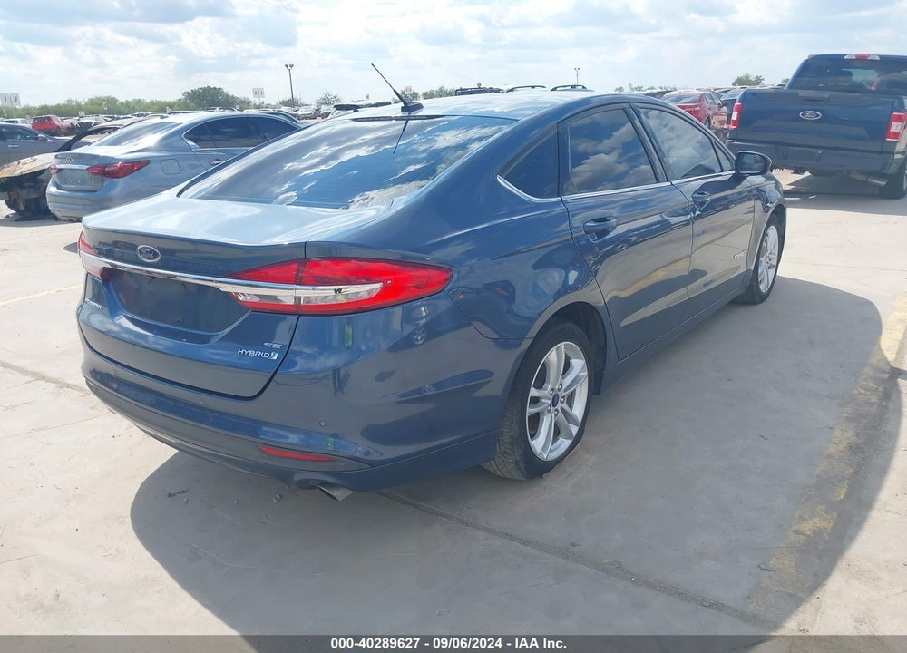 2018 FORD FUSION HYBRID SE VIN: 3FA6P0LU8JR180596