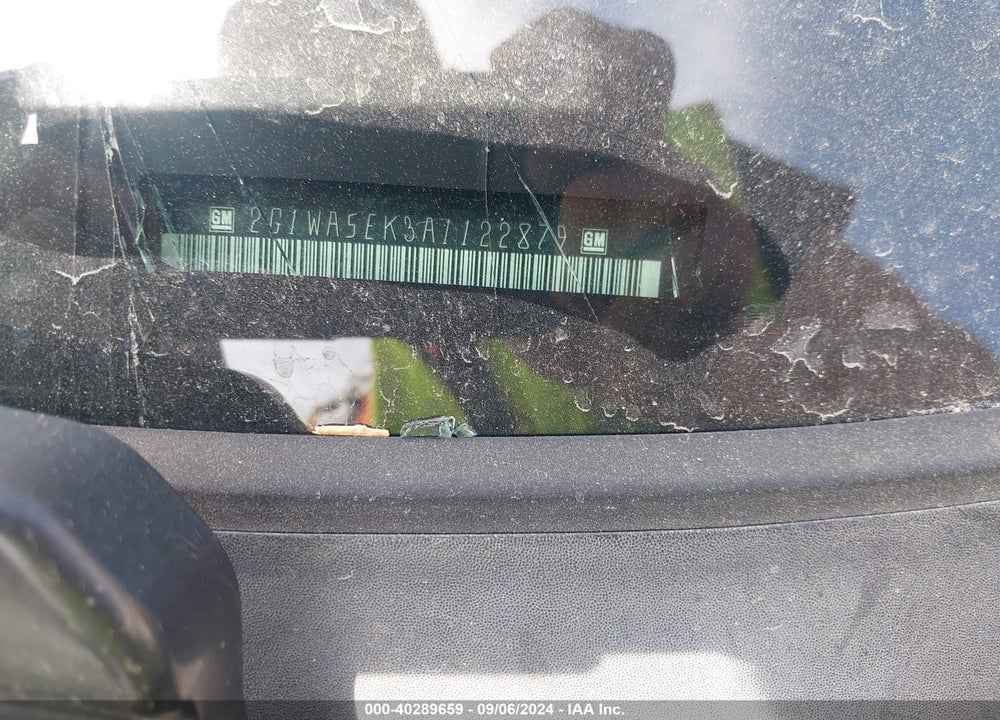 2010 CHEVROLET IMPALA LS VIN: 2G1WA5EK3A1122879