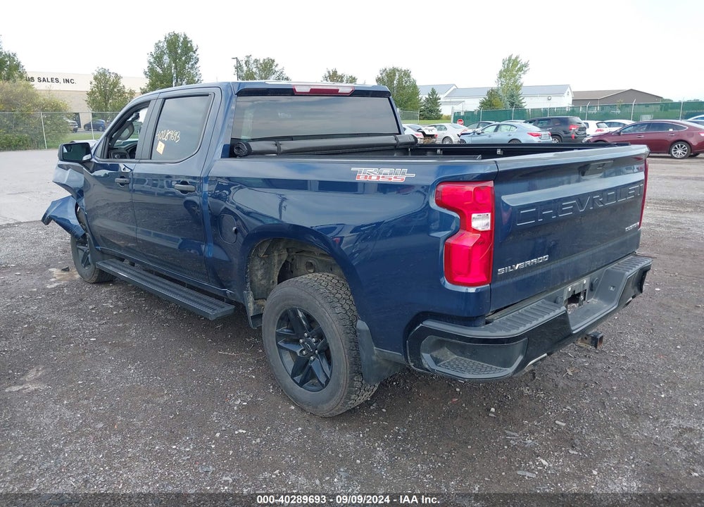 2021 CHEVROLET SILVERADO 1500 4WD SHORT BED CUSTOM TRAIL BOSS VIN: 1GCPYCEF9MZ234645