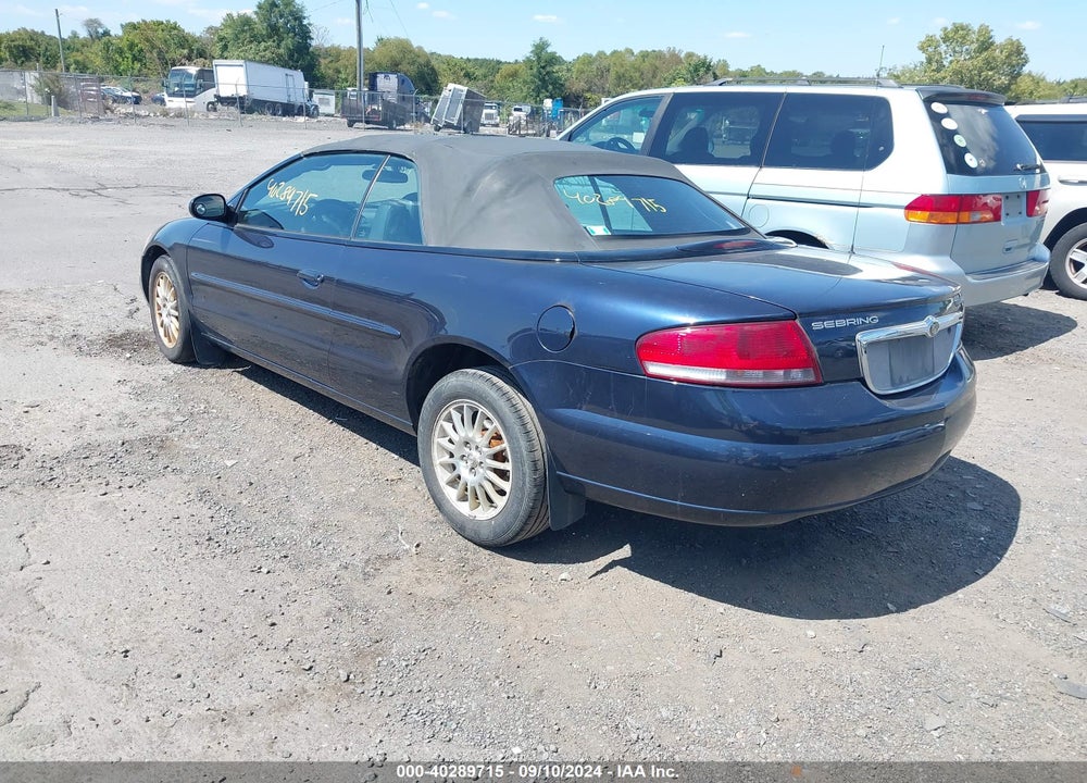 2004 CHRYSLER SEBRING LXI VIN: 1C3EL55R64N218622