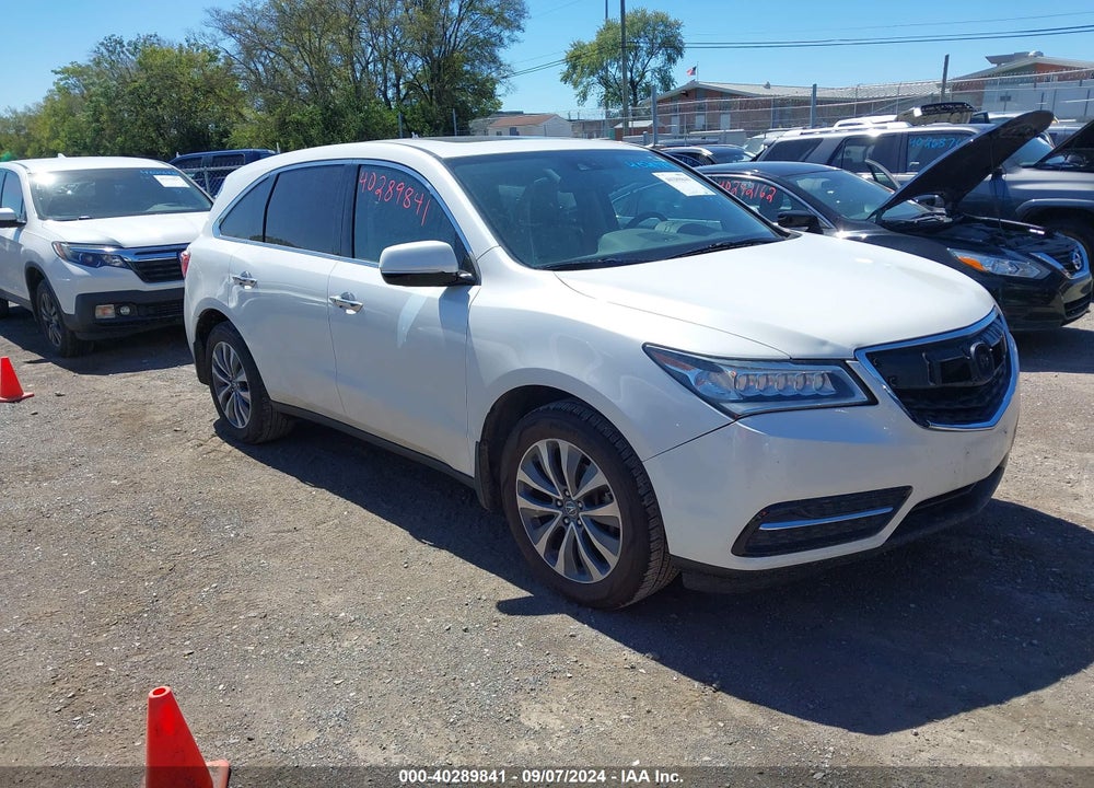 2014 ACURA MDX TECHNOLOGY PACKAGE VIN: 5FRYD3H47EB001282