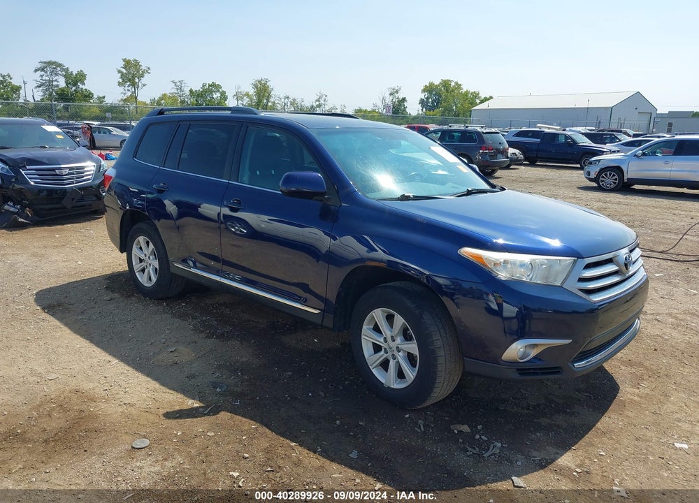 2013 TOYOTA HIGHLANDER SE V6 VIN: 5TDBK3EH0DS261263
