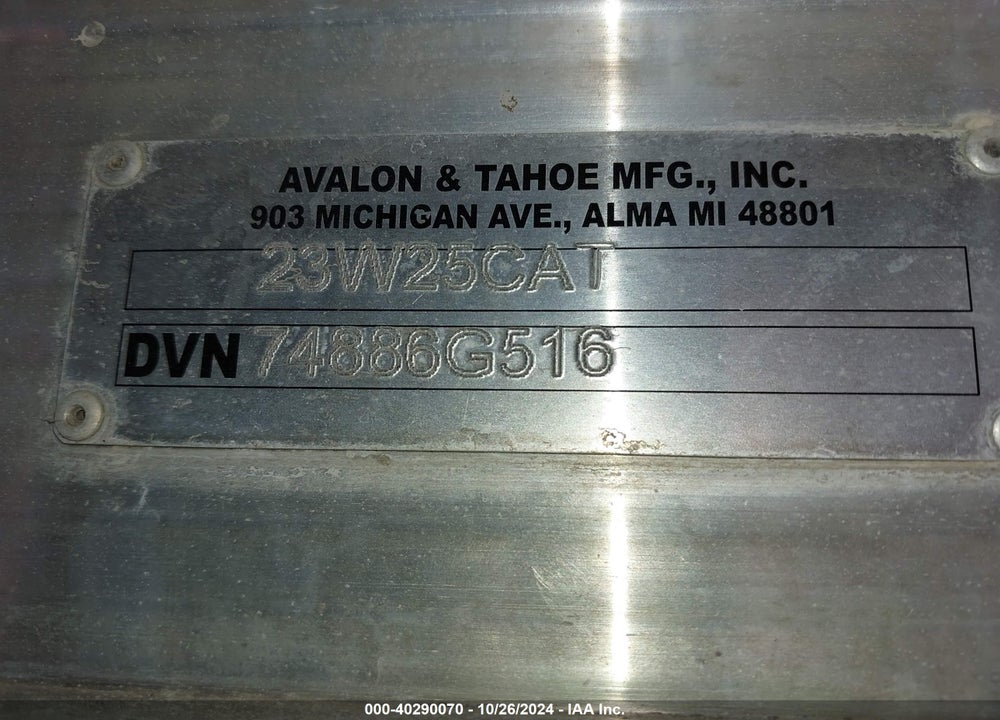 2016 AVALON OTHER VIN: DVN74886G516