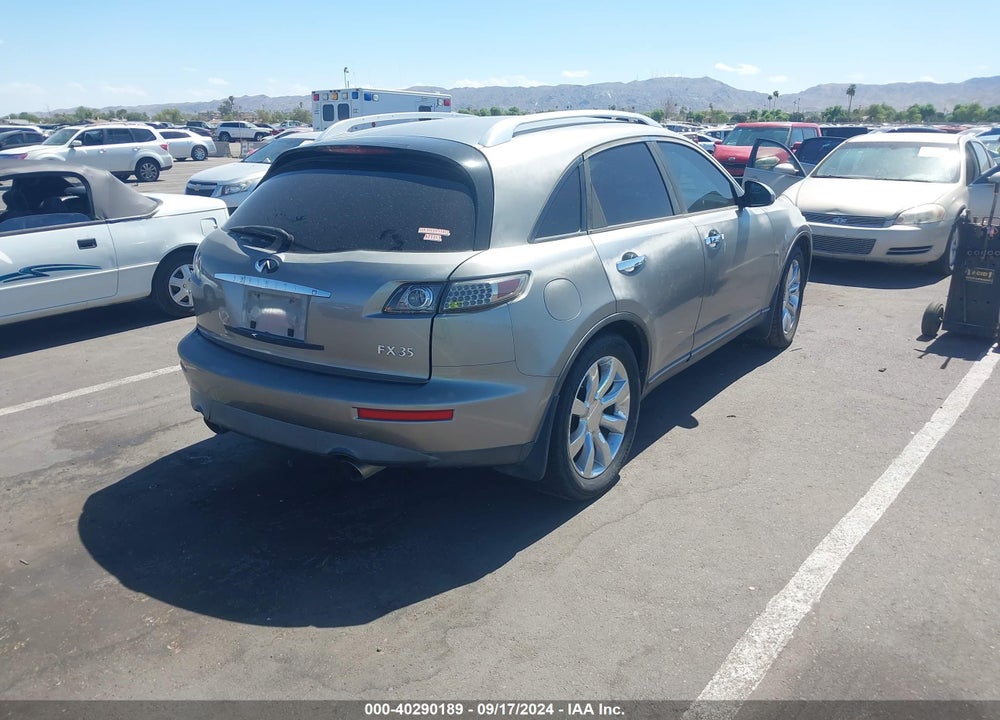 2005 INFINITI FX35 VIN: JNRAS08U65X102648