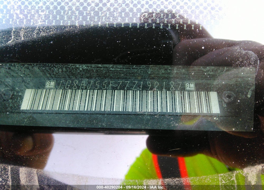 2007 SATURN ION 2 VIN: 1G8AJ55F77Z192187