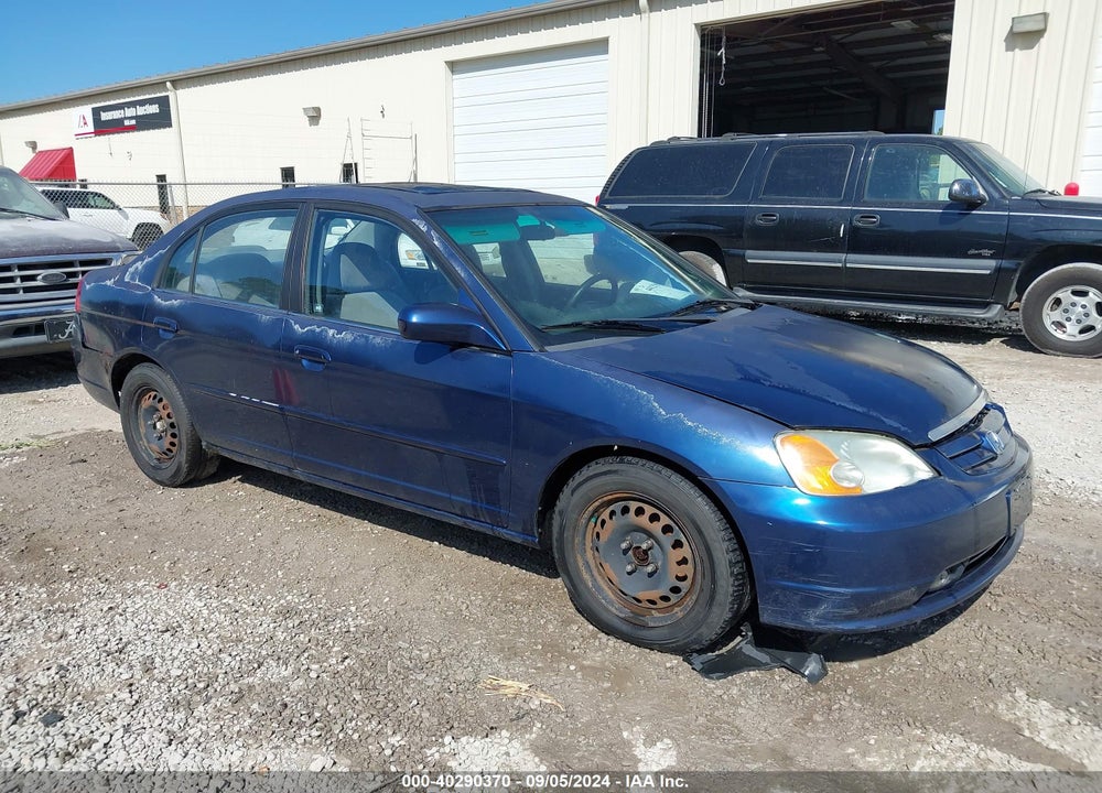 2002 HONDA CIVIC EX VIN: 2HGES26762H514788