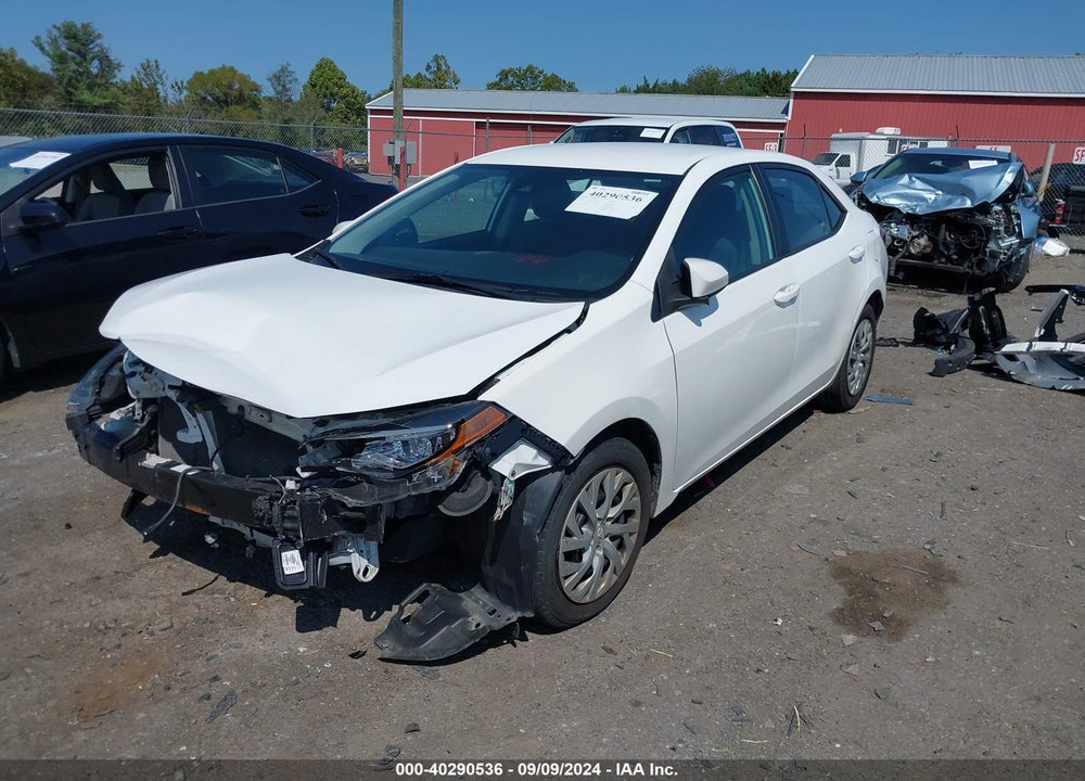 2019 TOYOTA COROLLA LE VIN: 2T1BURHE6KC245282