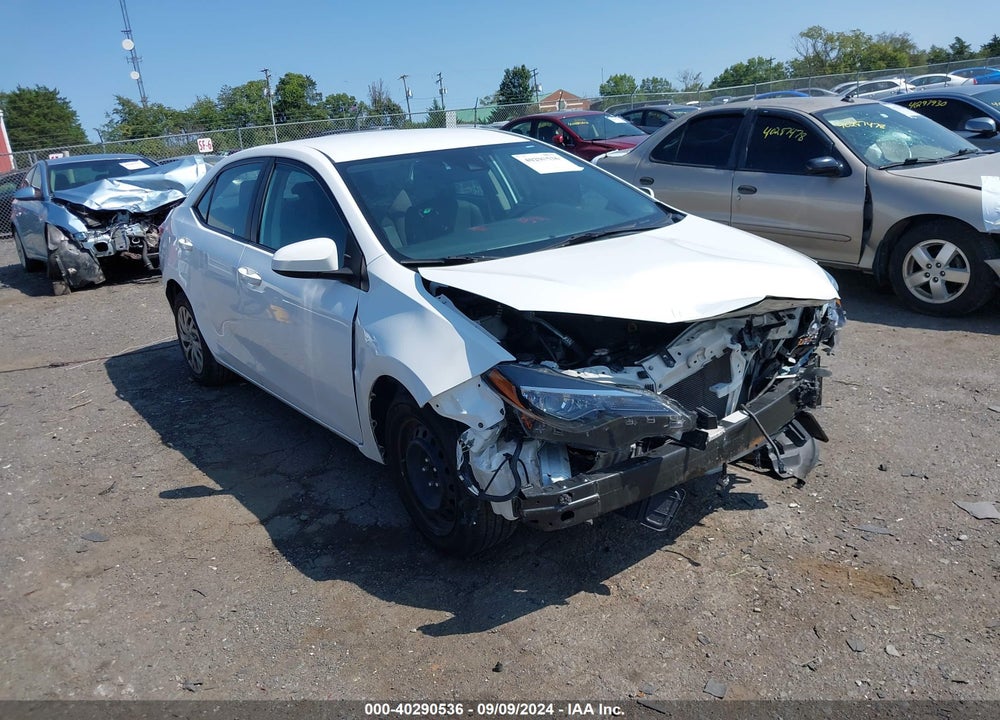 2019 TOYOTA COROLLA LE VIN: 2T1BURHE6KC245282