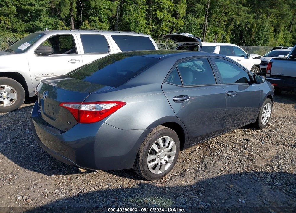 2015 TOYOTA COROLLA LE VIN: 2T1BURHEXFC320958