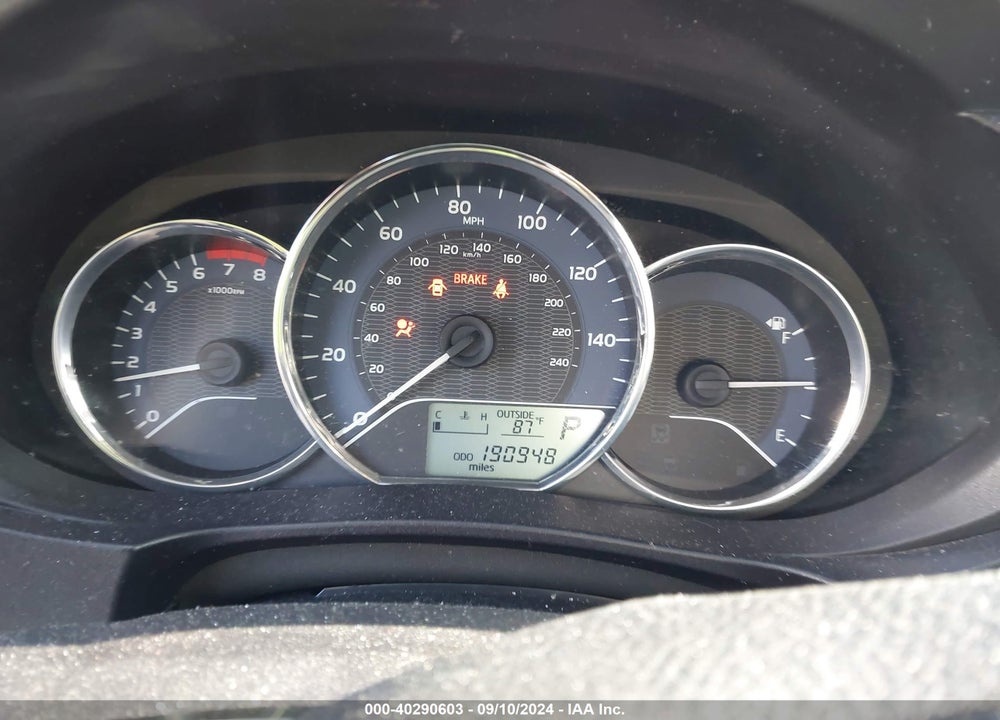 2015 TOYOTA COROLLA LE VIN: 2T1BURHEXFC320958