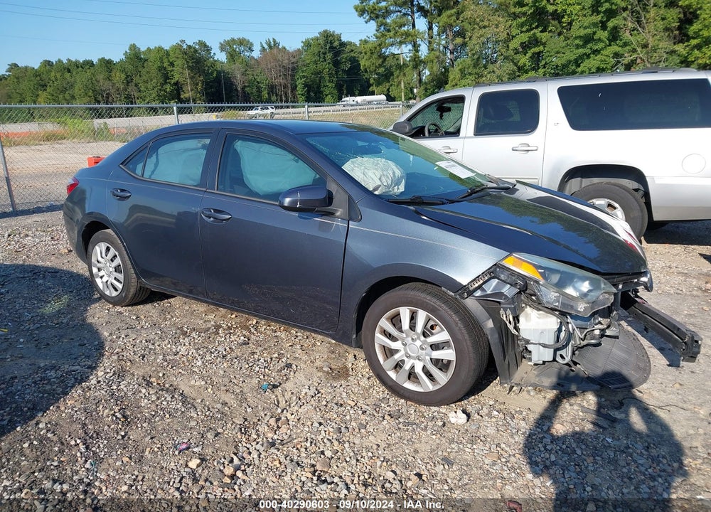 2015 TOYOTA COROLLA LE VIN: 2T1BURHEXFC320958