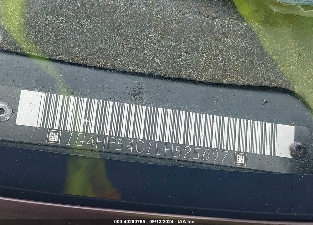 1990 BUICK LESABRE CUSTOM VIN: 1G4HP54C1LH525697