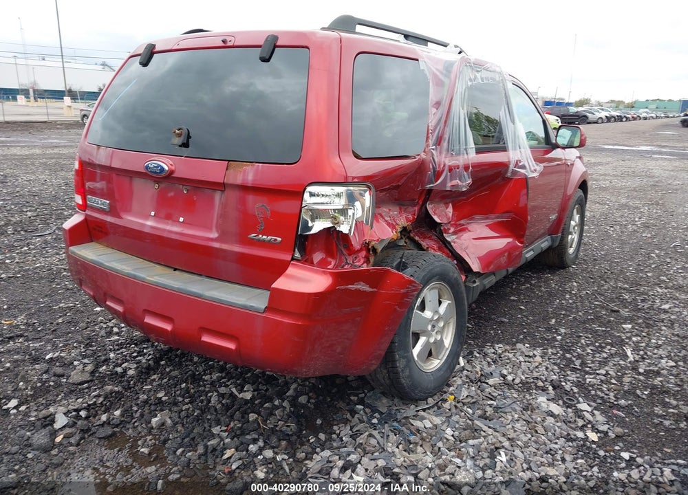 2008 FORD ESCAPE LIMITED VIN: 1FMCU94138KA66319