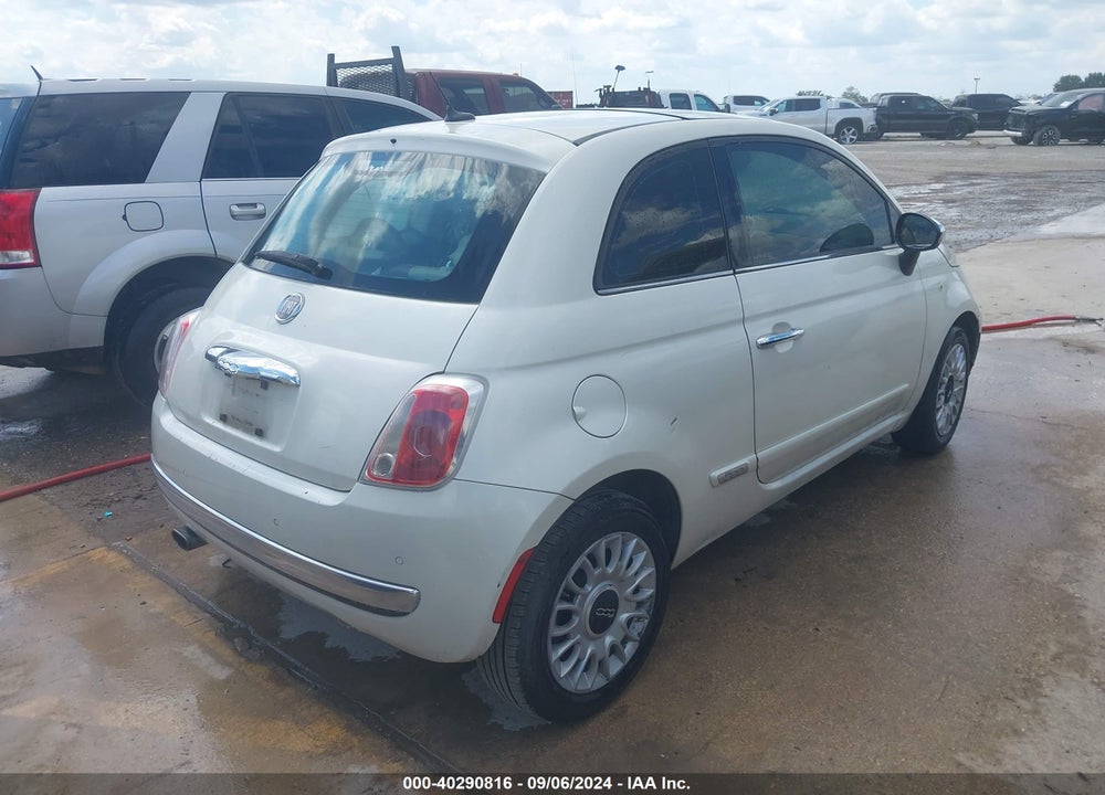2013 FIAT 500 LOUNGE VIN: 3C3CFFCR8DT561407