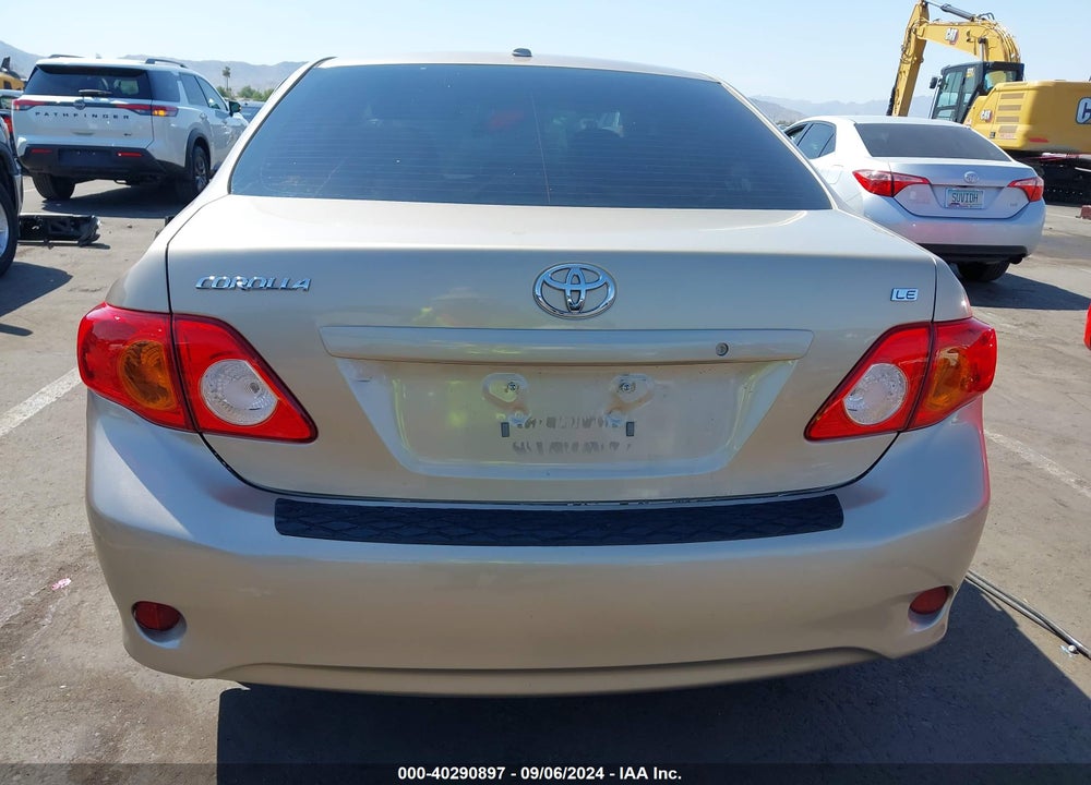 2009 TOYOTA COROLLA LE VIN: 1NXBU40EX9Z108031