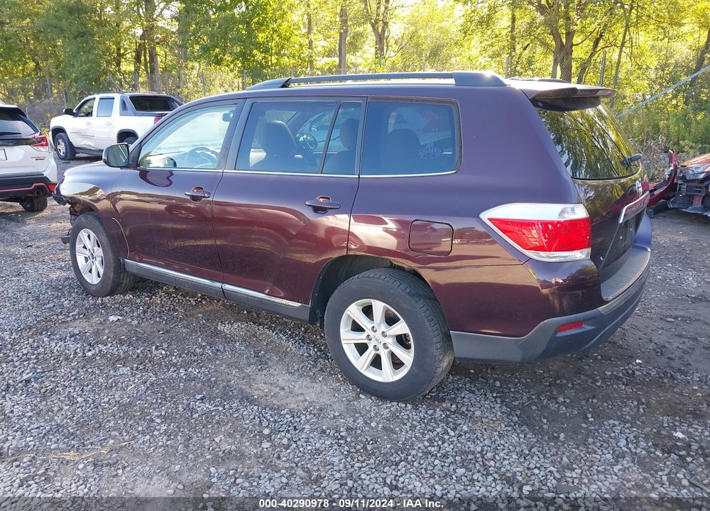 2012 TOYOTA HIGHLANDER SE V6 VIN: 5TDBK3EH1CS148808