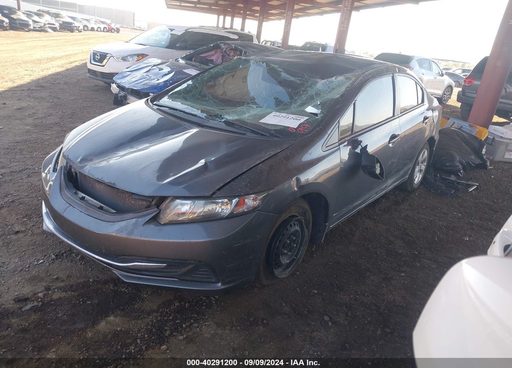 2013 HONDA CIVIC LX VIN: 19XFB2F59DE097148