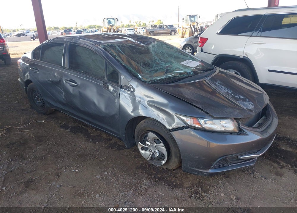 2013 HONDA CIVIC LX VIN: 19XFB2F59DE097148
