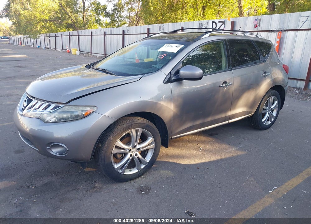 2009 NISSAN MURANO VIN: JN8AZ18WX9W121920